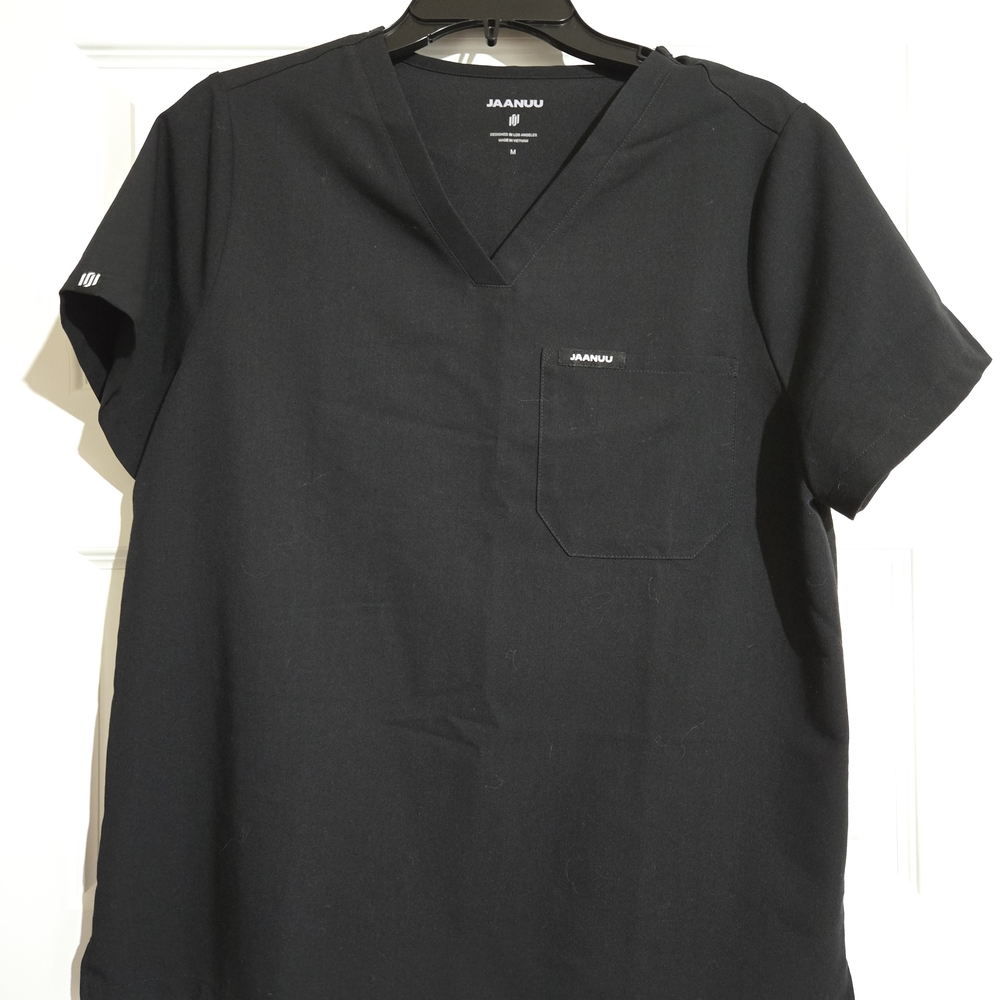 Jaanuu Women's Black Scrub Set